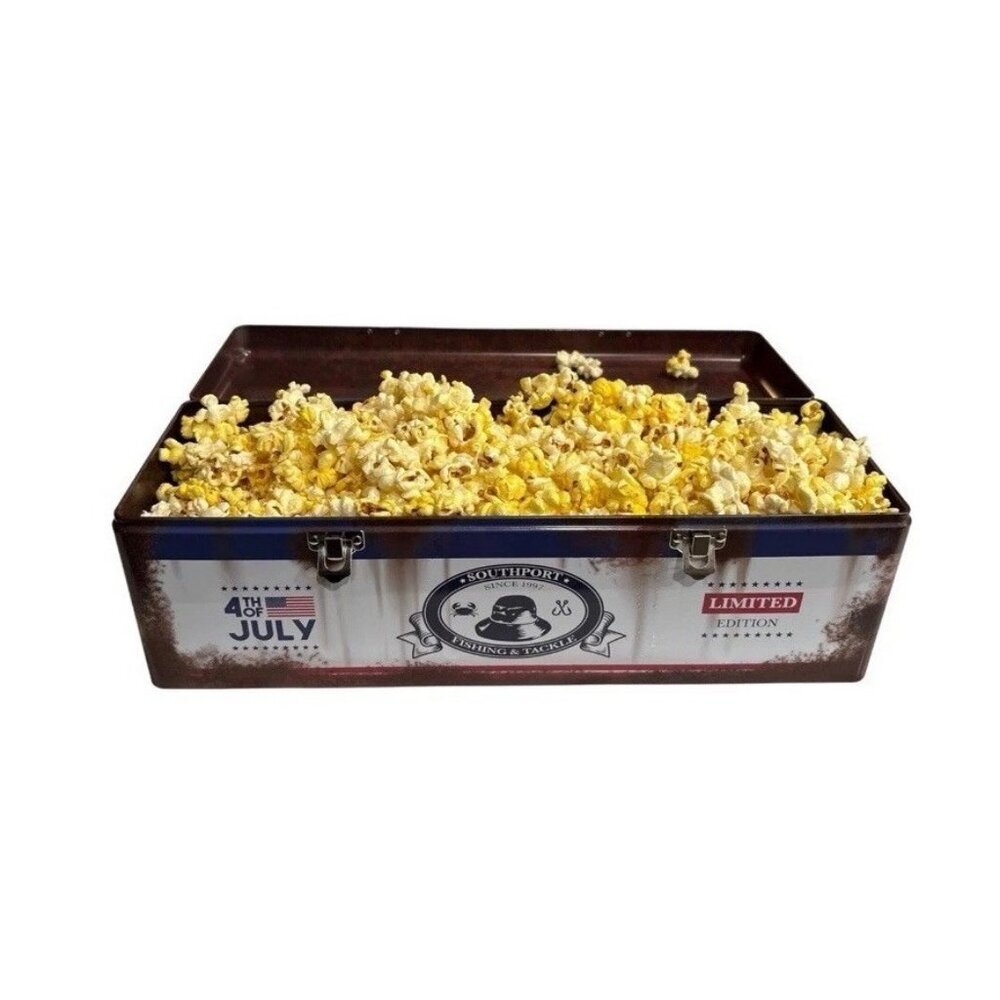 Tackle Box Limited Ed 4th of July I Know What You  Did Last Summer Popcorn Tin